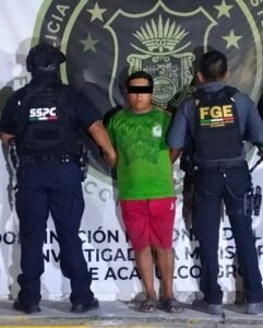 Aprehenden a sujeto por el delito de feminicidio, hecho ocurrido en Acapulco