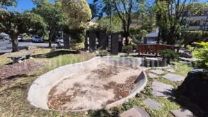 Abandonadas las fuentes del Parque de las Banderas en Chilpancingo