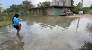 Fuga de agua provoca encharcamientos desde hace más de un año en la colonia Ampliación Llano Largo