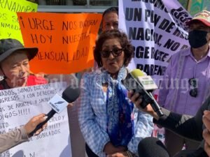 Protestan jubilados y pensionados para exigir sus pagos de enero y febrero