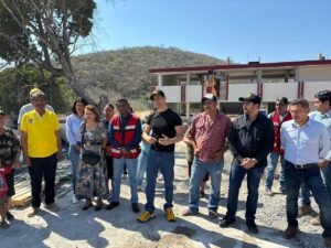Supervisan avances en infraestructura escolar y urbana en la zona Norte