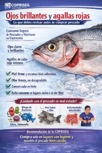 Ojos brillantes y agallas rojas, lo que debes revisar antes de comprar pescado