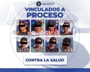 Vinculan a proceso a ocho detenidos por delitos contra la salud