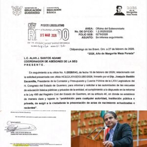 Prohíbe la SEG exigencia de las actas de nacimiento “actualizadas” en escuelas