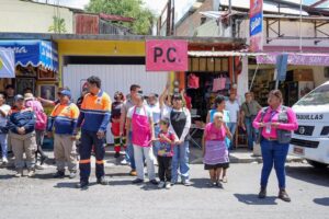Ayuntamiento de Chilpancingo realiza simulacro de sismo desde el mercado de San Francisco