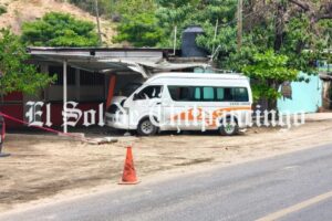 Asesinan a balazos a chofer de furgoneta en la periferia de Acapulco