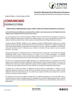 CNDH acredita negligencia médica por muerte de recién nacido en hospital de Chilapa