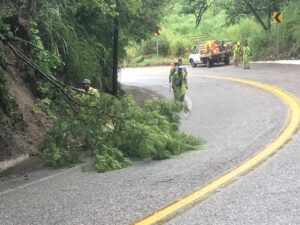 SICT activa protocolo preventivo en carreteras de Guerrero por huracán Trudy